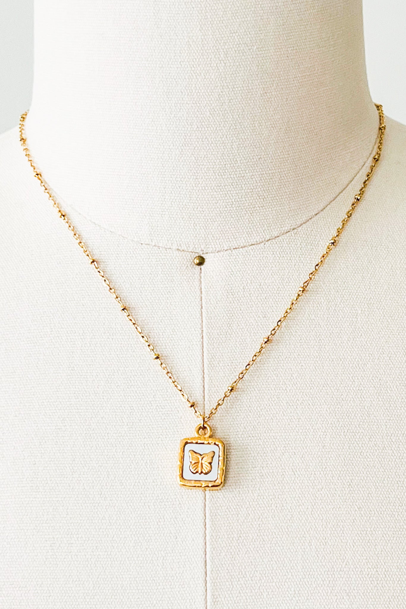 Papillon Necklace Delicate jewelry and artisanal goods